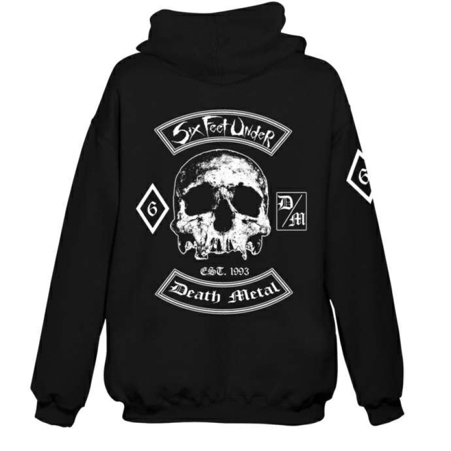 Zippered Hoodies * | Hoodie Men Six Feet Under Death Metal Art Worx