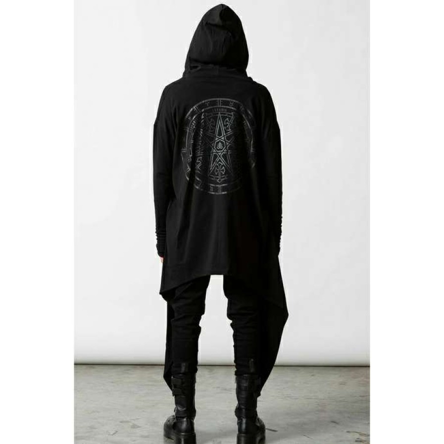 Hoodies * | Men'S Sweatshirt (Cardigan) Killstar Reaper Cloak Black