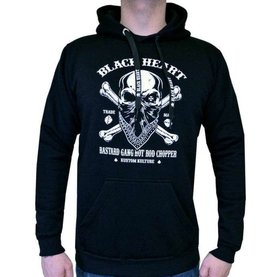 Hoodies * | Hoodie Men'S Robber Black Heart