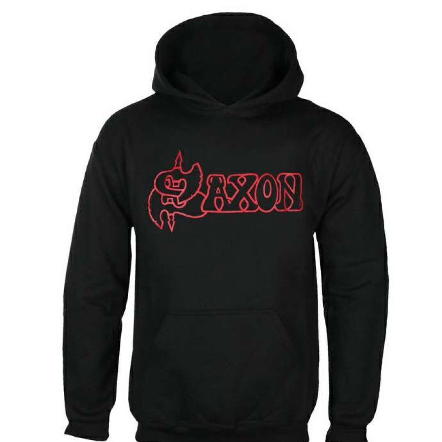 Hoodies * | Men'S Hoodie Saxon Denim And Leather Plastic Head