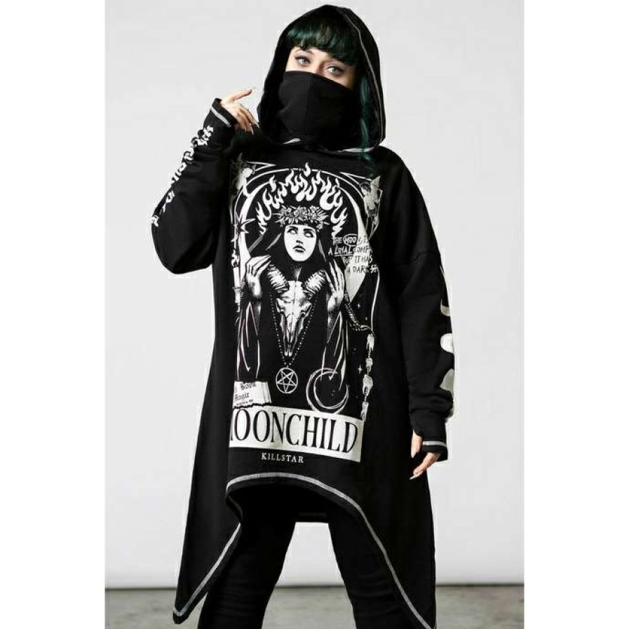 Hoodies * | Unisex Sweatshirt Killstar Companion Black