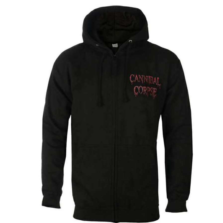 Zippered Hoodies * | Hoodie Men'S Cannibal Corpse Red Before Black Plastic Head