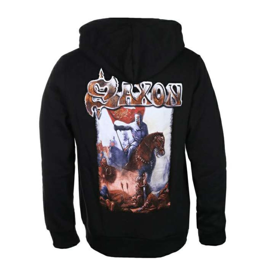 Zippered Hoodies * | Hoodie Men'S Saxon Crusader Plastic Head