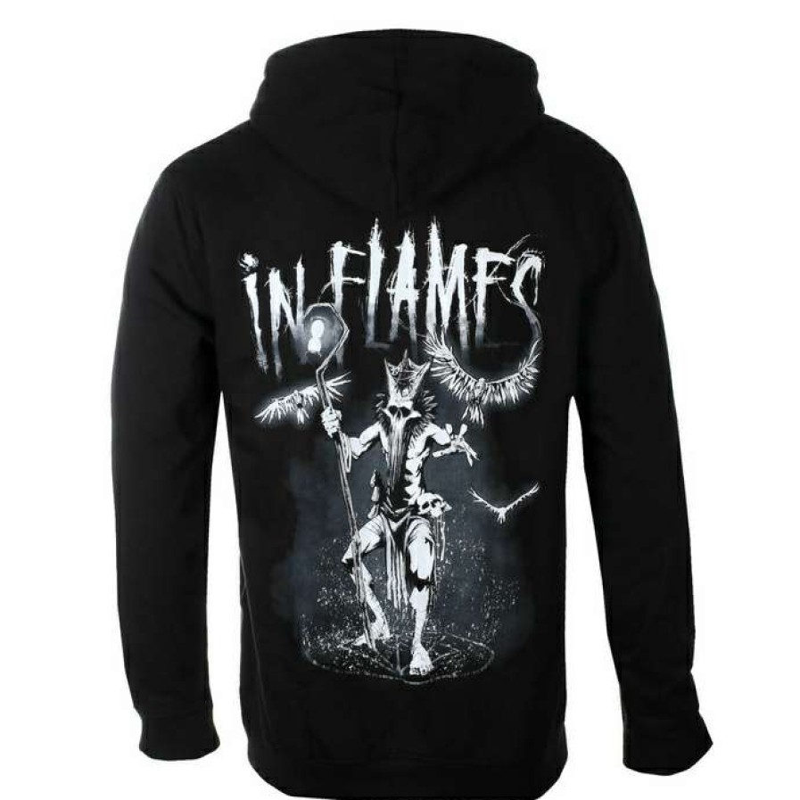 Hoodies * | Men'S Sweatshirt In Flames Witch Doctor Black