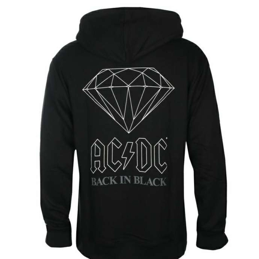 Hoodies * | Men'S Hoodie Diamond X Ac/Dc Back In Black