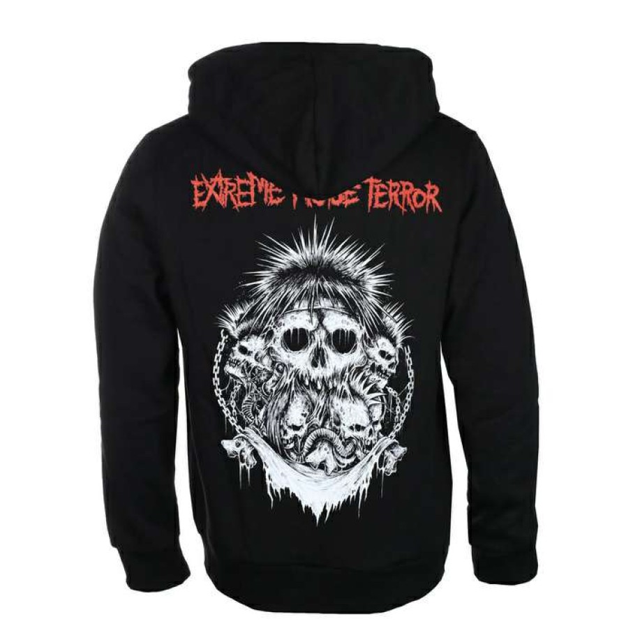 Hoodies * | Hoodie Men'S Extreme Noise Terror Logo Plastic Head