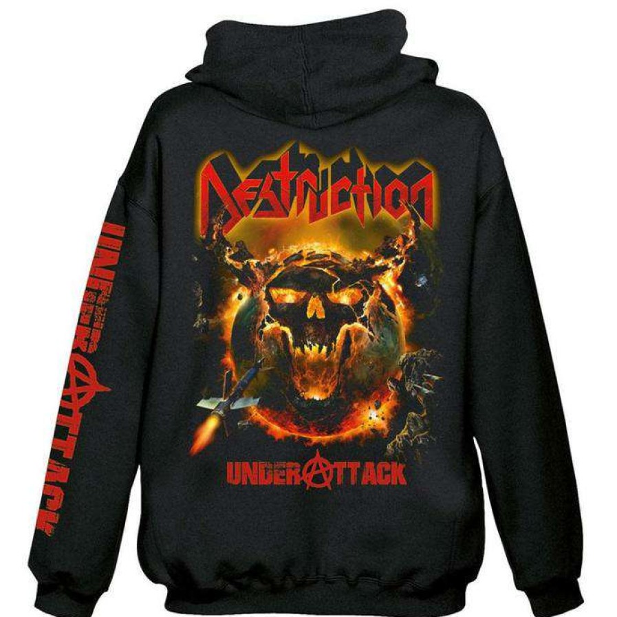 Zippered Hoodies * | Hoodie Men'S Destruction Under Attack Nuclear Blast