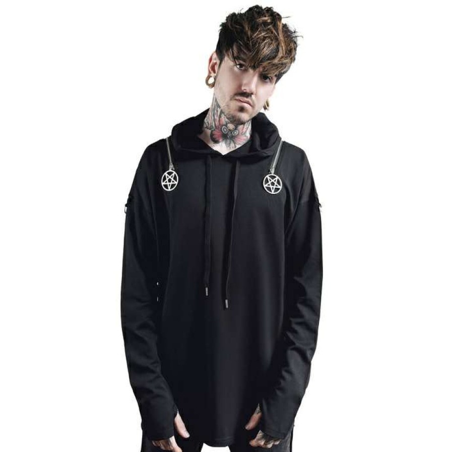 Hoodies * | Hoodie Men Killstar Darkside Black