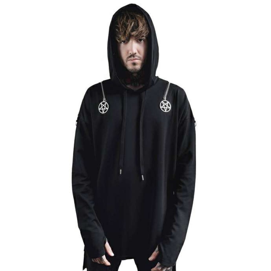 Hoodies * | Hoodie Men Killstar Darkside Black