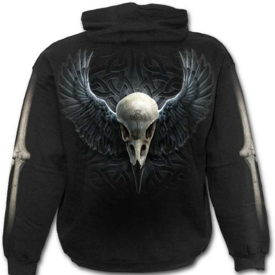 Hoodies * | Hoodie Men'S Raven Cage Spiral