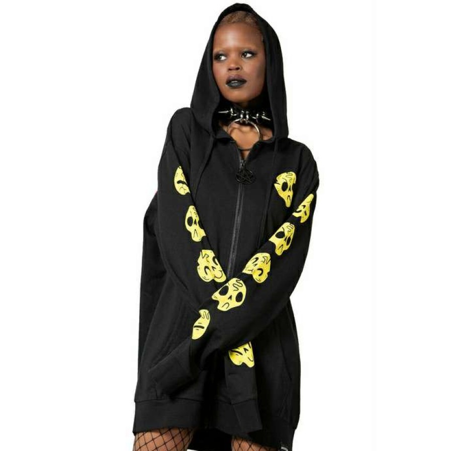 Zippered Hoodies * | Sweatshirt Unisex Killstar Devils Cocktail Black