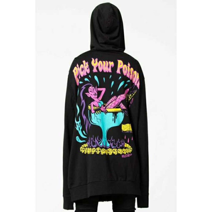 Zippered Hoodies * | Sweatshirt Unisex Killstar Devils Cocktail Black