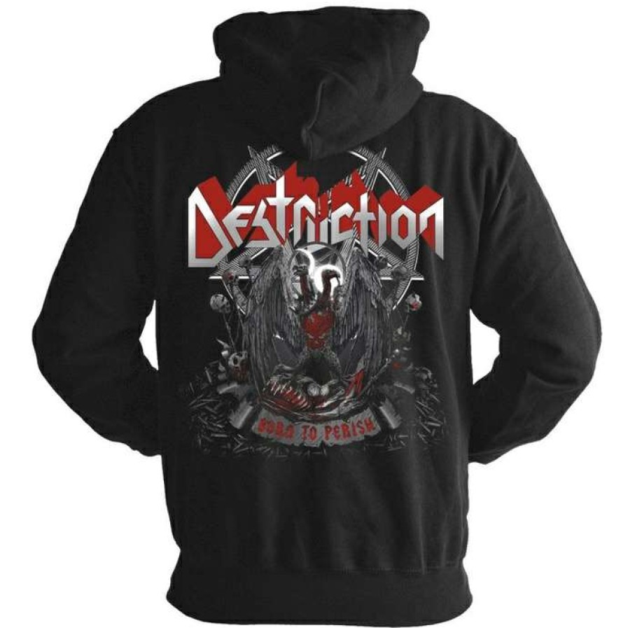 Zippered Hoodies * | Hoodie Men'S Destruction Born To Perish Nuclear Blast