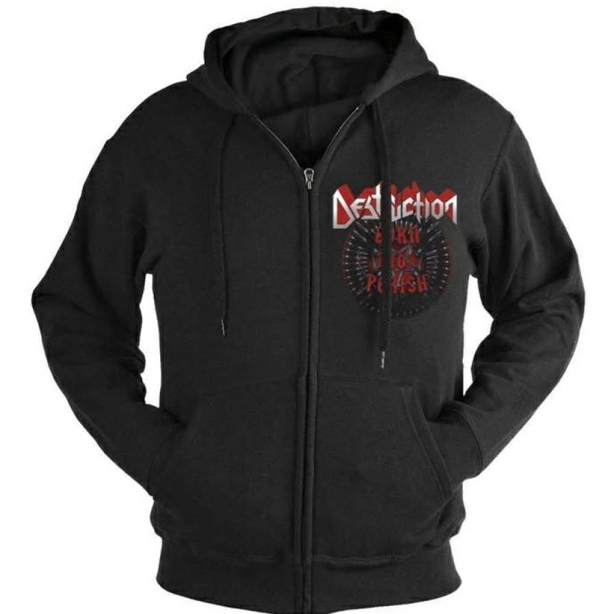 Zippered Hoodies * | Hoodie Men'S Destruction Born To Perish Nuclear Blast