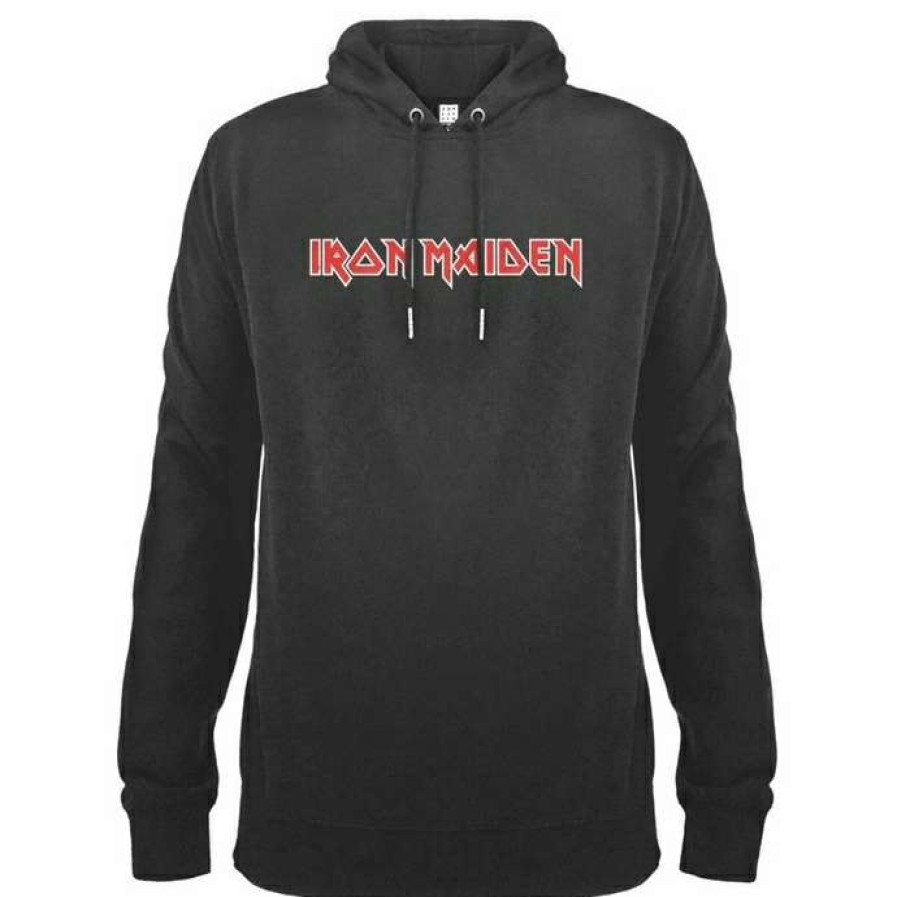 Hoodies * | Men'S Sweatshirt Iron Maiden Logo Amplified