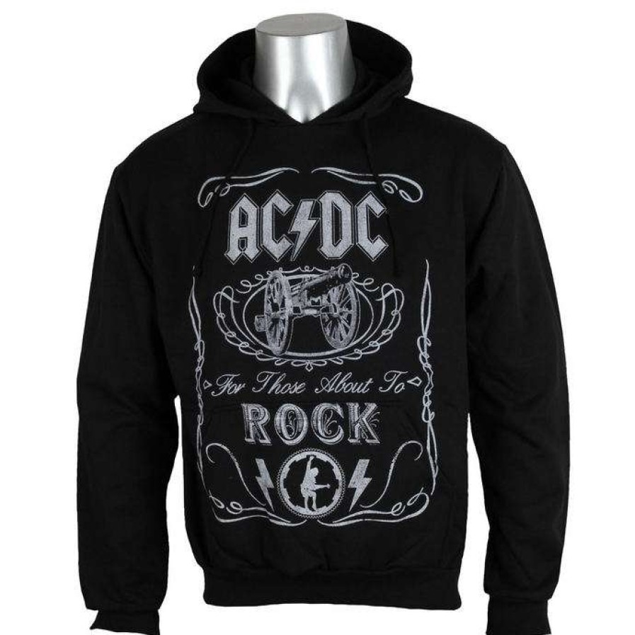 Hoodies * | Men'S Sweatshirt Ac/Dc Cannon Swig Black Rock Off