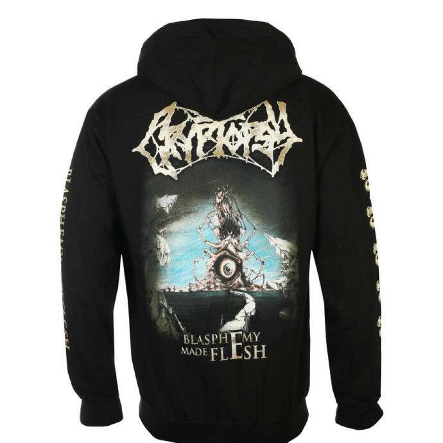 Zippered Hoodies * | Men'S Hoodie Cryptopsy Blasphemy Made Flesh Plastic Head