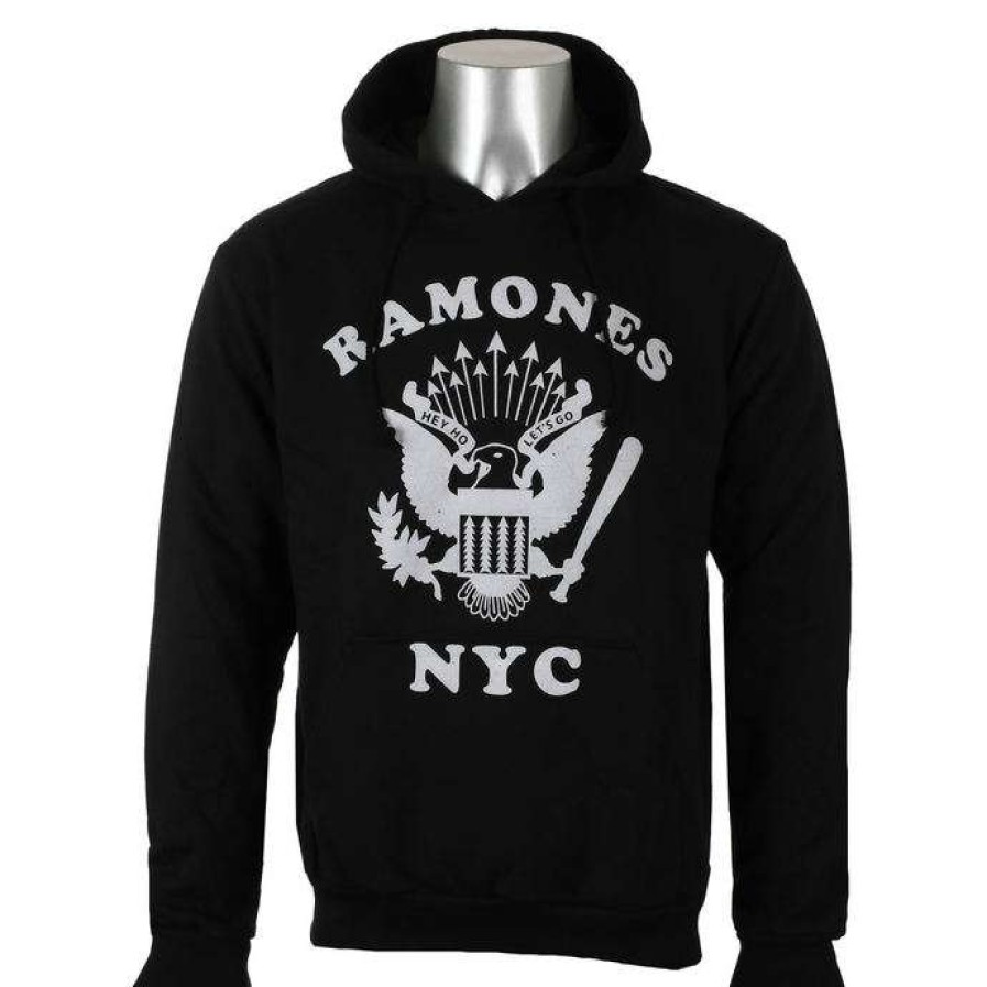 Hoodies * | Hoodie Men'S Ramones Retro Eagle Nyc Rock Off